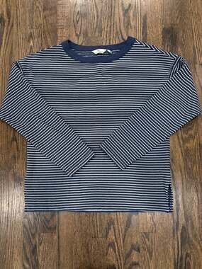 Vineyard Vines Women's DreamCloth Striped Boxy Crewneck Top - Small